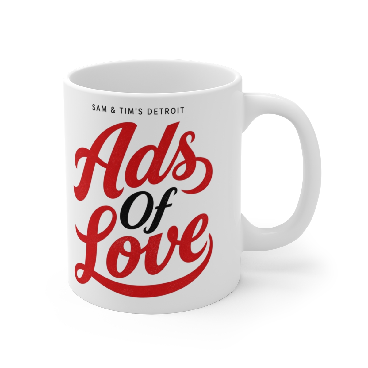 Detroiters "Ads Of Love" White Mug